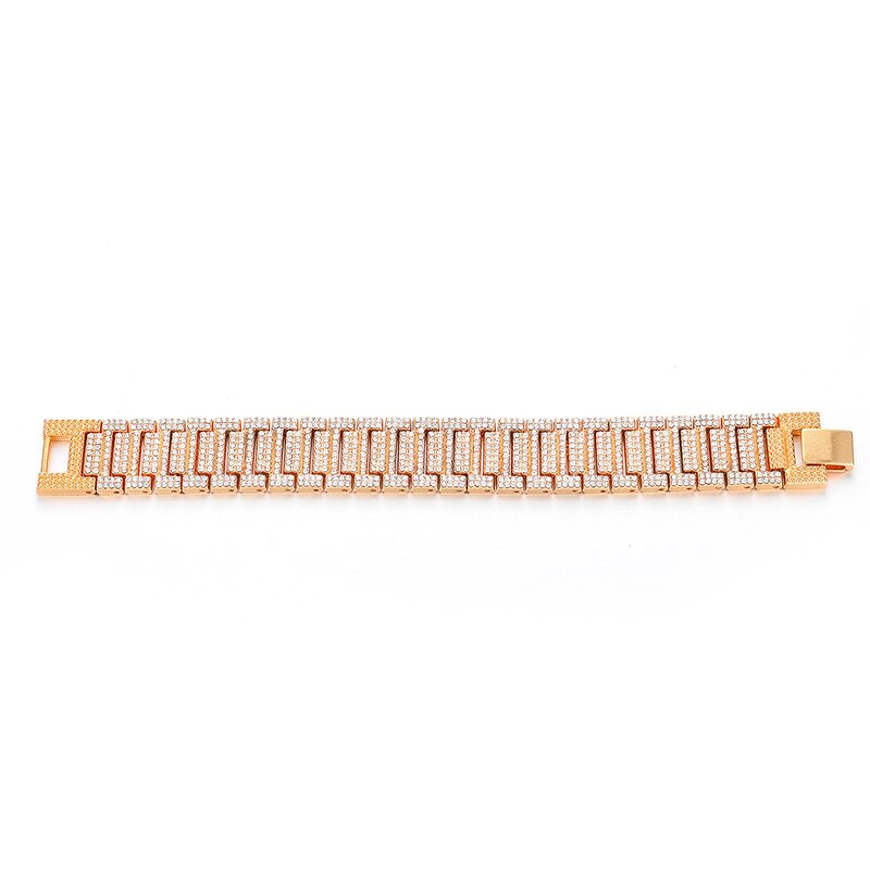 Yellow Gold Watch Link Bracelets Manufacturer - Miami Chain for Men Wholesale