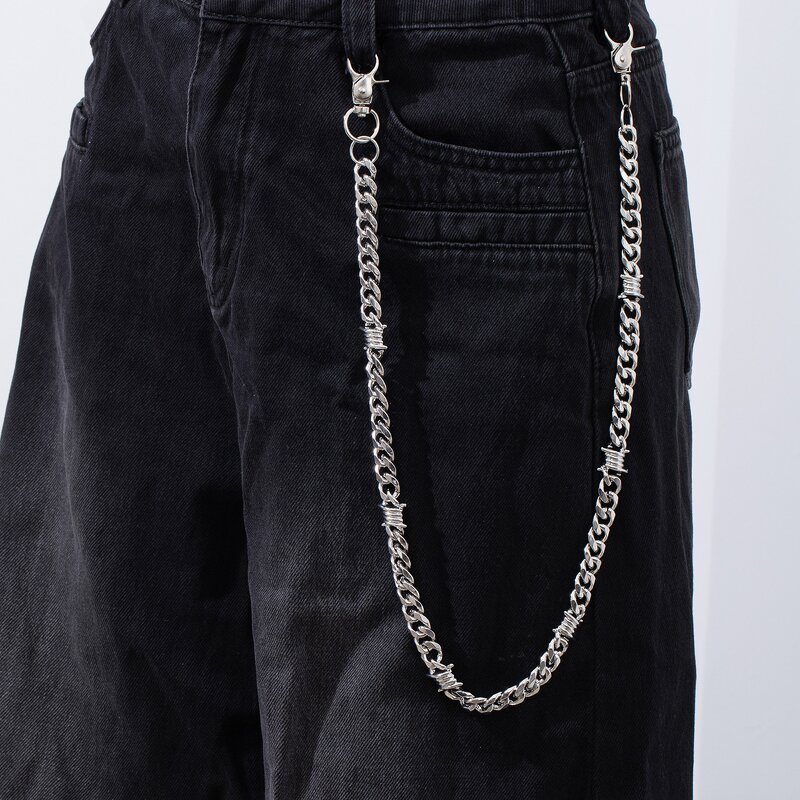 Dark Street Style Waist Chain Manufacturer - Stainless Steel Spike Thorn for Men