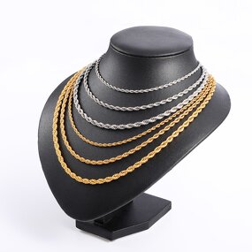 Stainless Steel Rope Chain Manufacturer - Gold Plated Hip Hop Jewelry