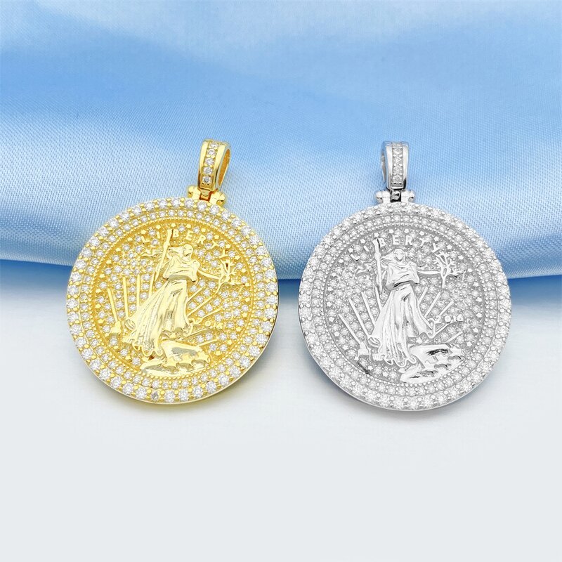925 Silver Vermeil Necklace Set Manufacturer - Iced Out Moissanite Tennis Chain