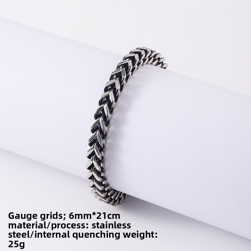 Trendy Hip-Hop Stainless Steel Bracelet Factory - Franco Cuban Chain Sets for Man