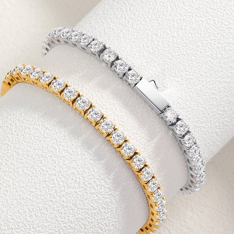 Luxury Diamond Friendship Bracelet Manufacturer - 18K Gold Plated Cubic Zircon