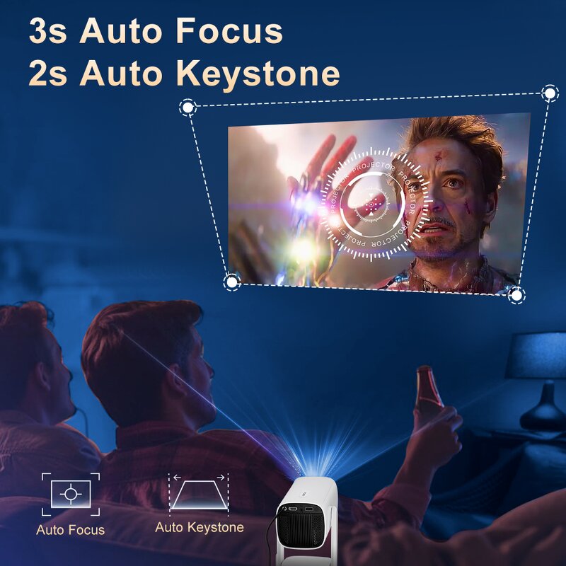 Smart Projector Factory - K2 New Arrival Android WiFi Pocket with Battery