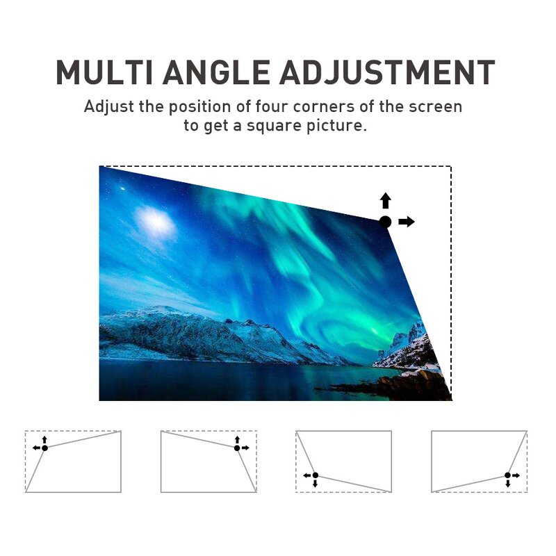 Smart Projector Factory - P11 New Mini 4K BT Battery Short Throw Android