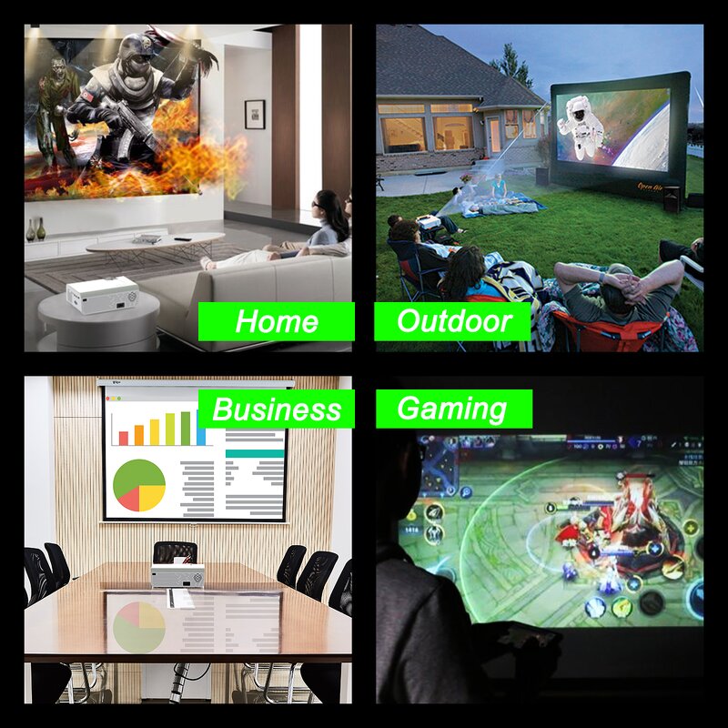 Mobilephone Projector Manufacturer - P60 Mini Wireless Sync IOS Android 3D