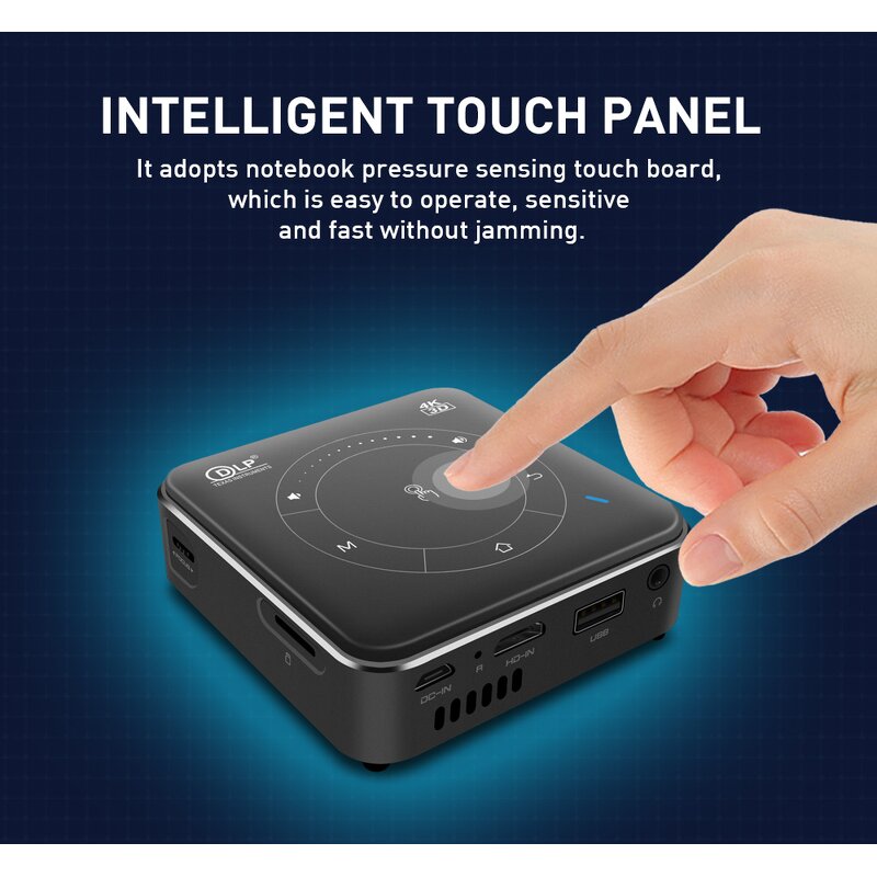 Smart Projector Factory - P11 New Mini 4K BT Battery Short Throw Android