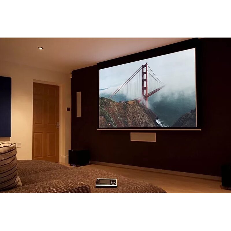 Motorized Projector Screen Manufacturer - Newest 100 Inch Wall Mount Matte White