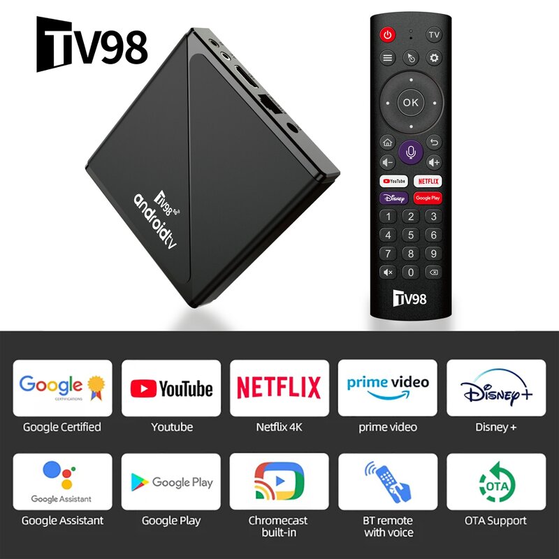 Android TV Box Factory - TV98 Pro Wholesale Smart Onn Android 14 4k