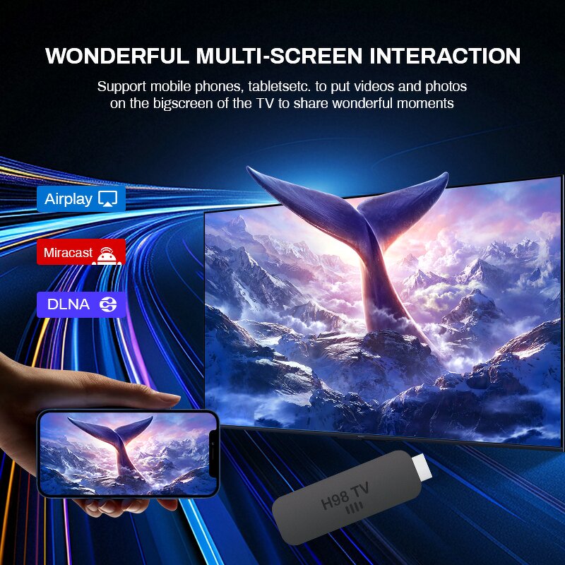 Smart TV Stick Manufacturer - H98 Android USB Full HD Streaming with Voice