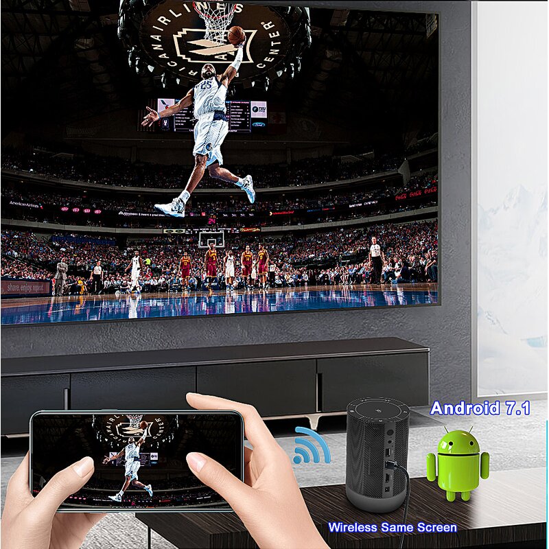 DLP Projector Manufacturer - P9 Mini Pocket 1080P Support 4K Android 7.1