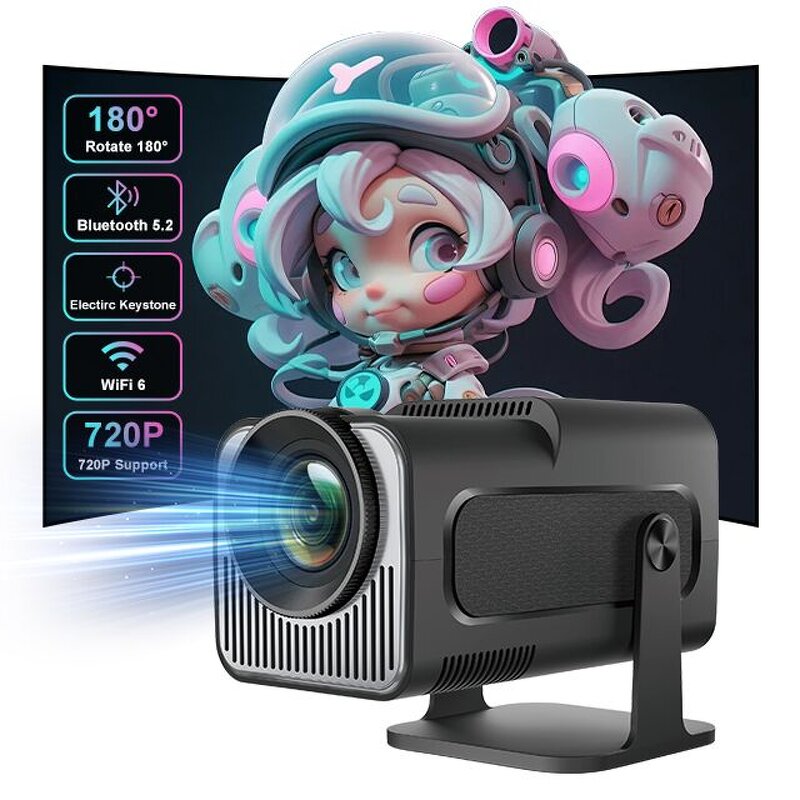 Mini Projector Manufacturer - HY320 Mini Support 1080P 4K Dual WiFi Android