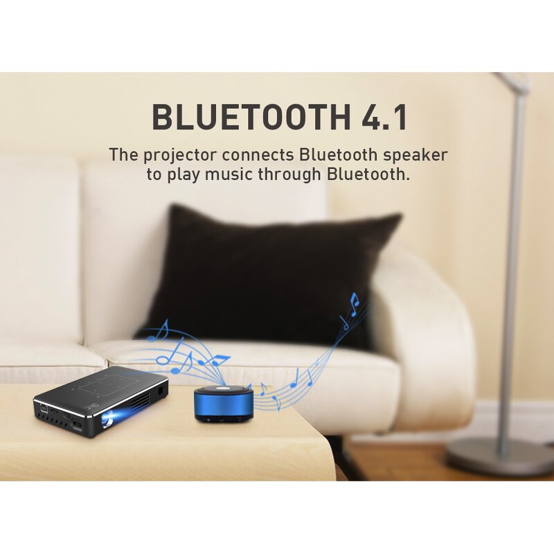 DLP Projector Factory - P10 Hot Sale 4K 3D 2G+16G WiFi 5G Pocket