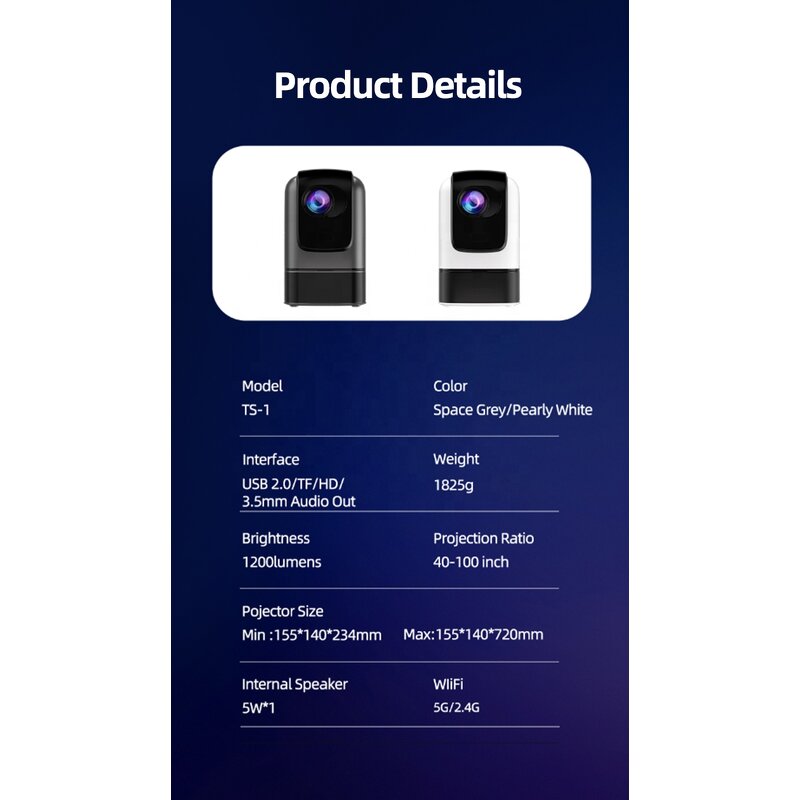 Portable Projector Manufacturer - X4Pro MINI 1080P Full HD 7000 Lumens