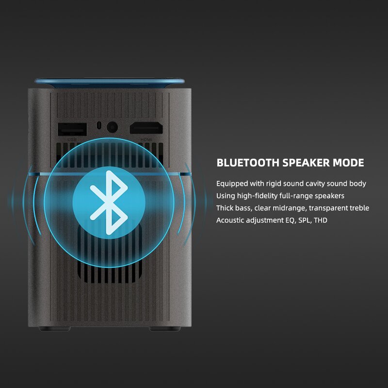 Mini Projector Manufacturer - P22 Smart Built in Battery DLP 4K Pocket