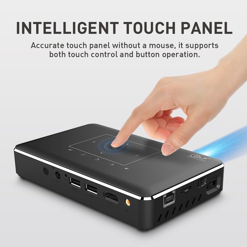 Smart Projector Factory - P10 New Arrival 4K 3D Android 4G+32G DLP