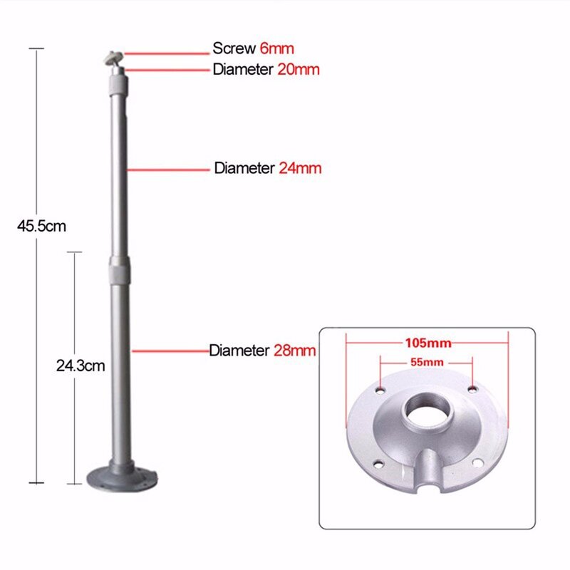 Ceiling Mount Bracket Manufacturer - 10KG Loading Universal 360 Degree Adjustable