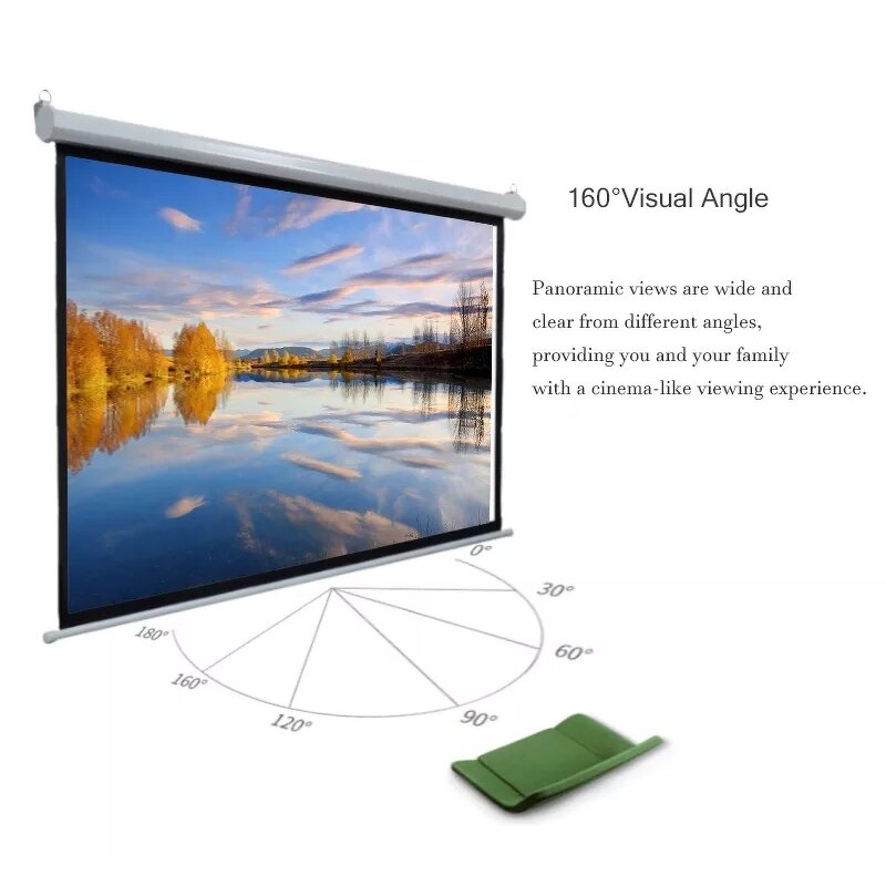 Electric Projection Screen Factory - Hot Selling 100 Inch Motor Remote Control