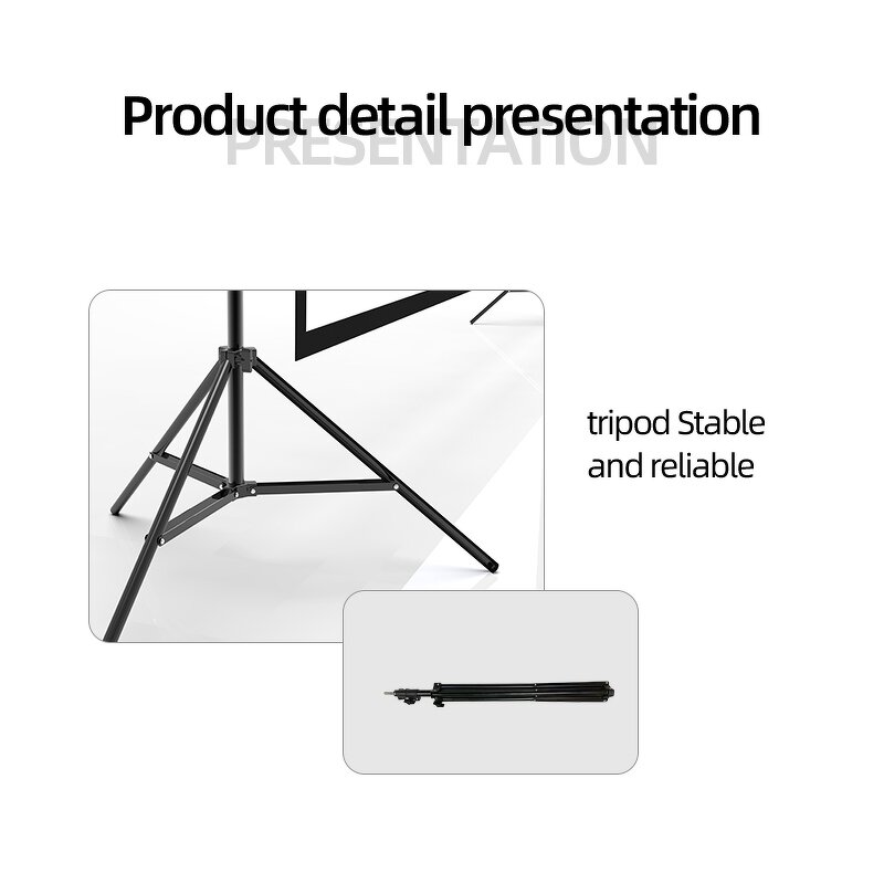 Portable Projection Screen Factory - 100 120in 16:9 4K HD Rear Front