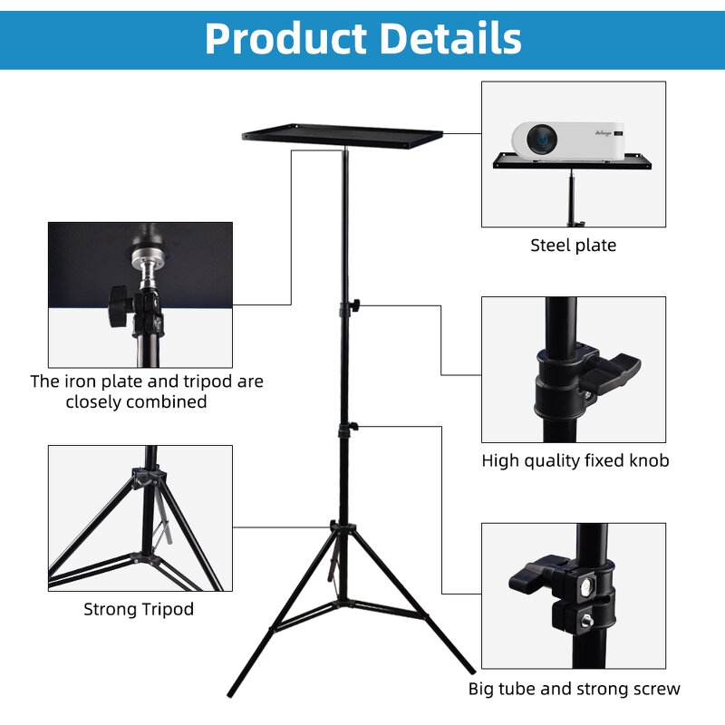 Projector Tripod Manufacturer - Professional Portable Floor Stand 42-210 Adjustable