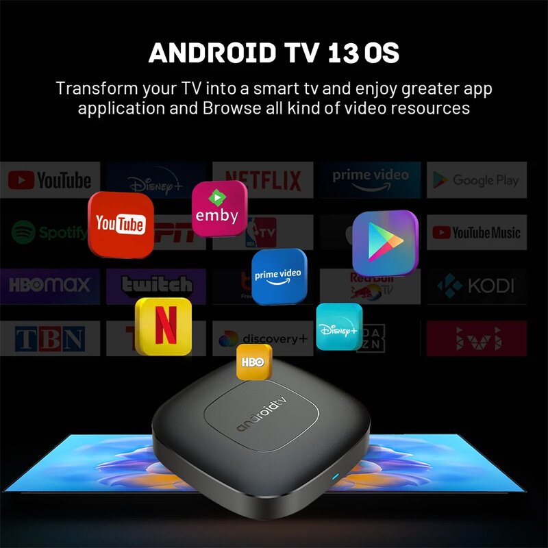 Android TV Box Factory - T1 Hot Selling Android 13.0 Allwinner H313 4K
