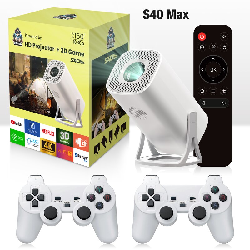 Game Projector Factory - S40Max Factory Price Android 11 720P 160 ANSI