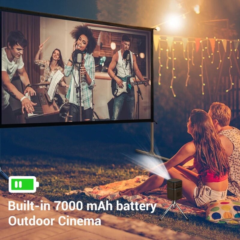 Mini Projector Manufacturer - P22 Smart Built in Battery DLP 4K Pocket