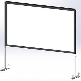 Projector Screen with Stand Factory - 100 Inch Portable 16:9 4K HD Outdoor