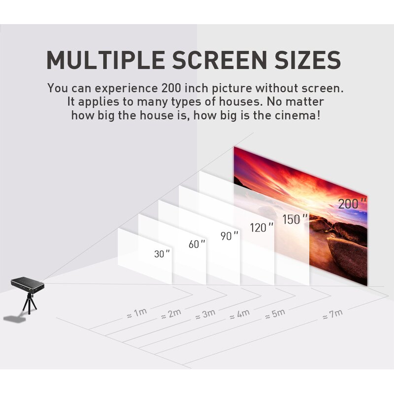 DLP Projector Factory - P10 Hot Sale 4K 3D 2G+16G WiFi 5G Pocket