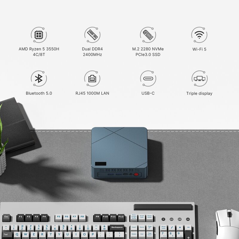 Mini PC Manufacturer - AMD Ryzen 5 3550H 16GB RAM 512GB SSD Windows 11