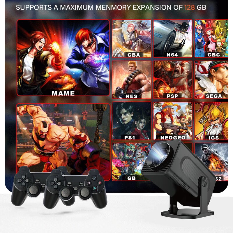 Game Projector Manufacturer - HCS350 Pro New 1080P Android 11 BT WiFi