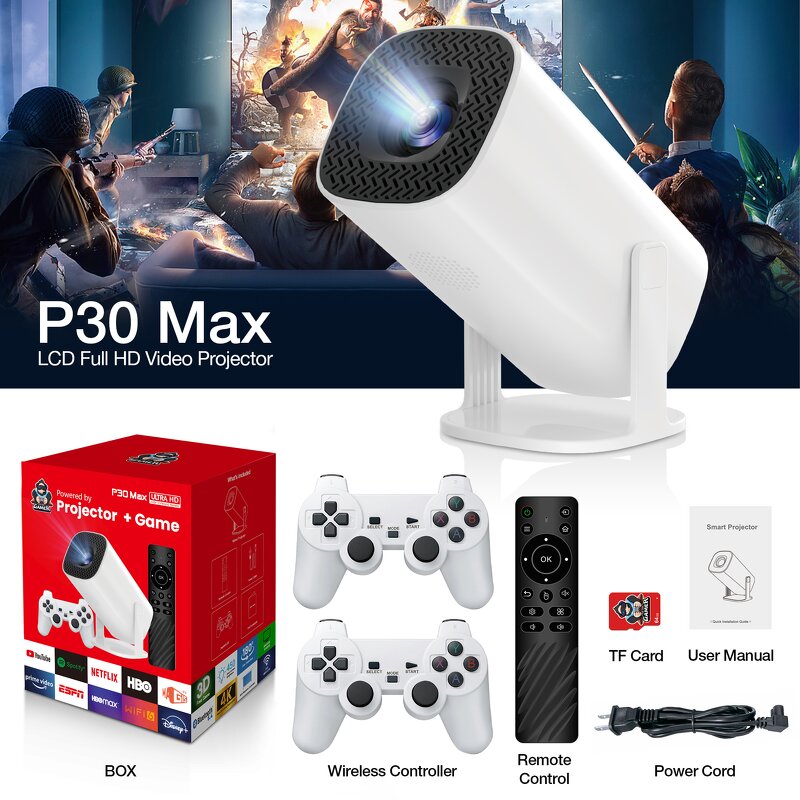 Game Console Projector Manufacturer - 4k P30 Max for Children Kids Android