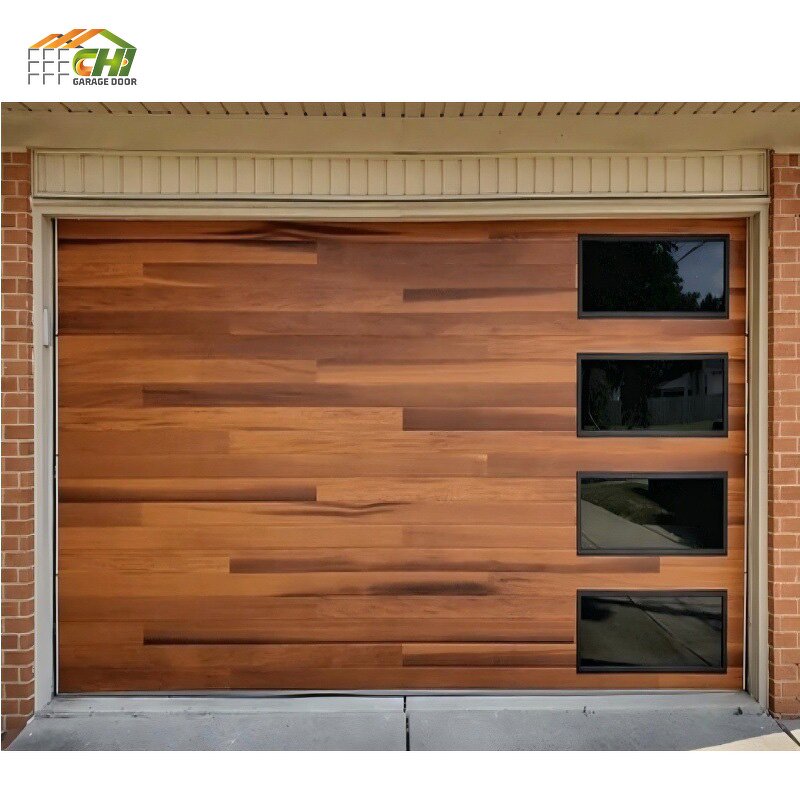 Sectional Garage Door Manufacturer - OEM/ODM 16x7 Grey Insulated