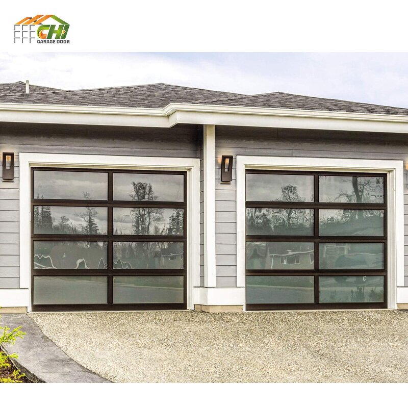 Thermal Glass Garage Door Manufacturer - OEM/ODM Tinted Sectional