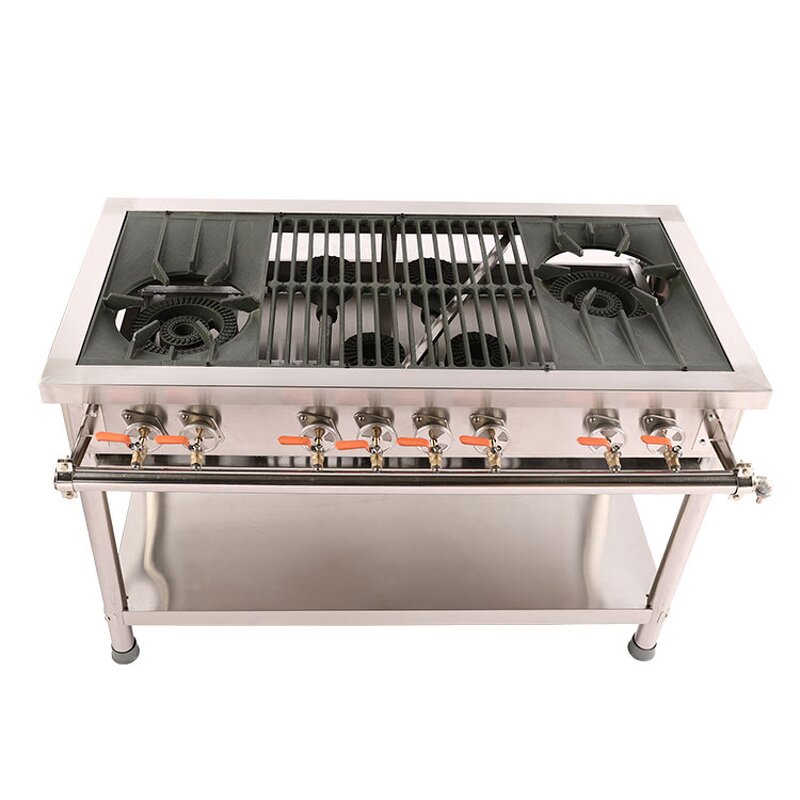Gas Range Cooker Manufacturer - OEM/ODM 6 Burner Stainless Steel