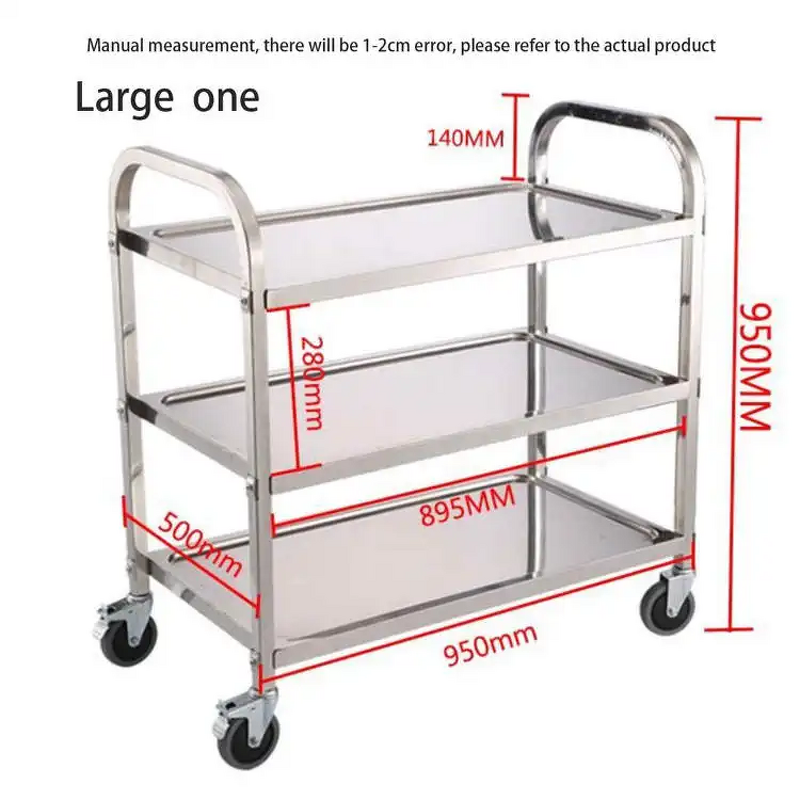 Food Trolley Cart Manufacturer - OEM/ODM Stainless Steel 1/2/3 Story