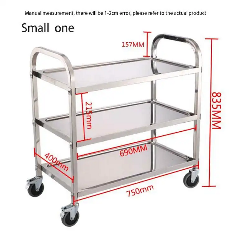 Food Trolley Cart Manufacturer - OEM/ODM Stainless Steel 1/2/3 Story