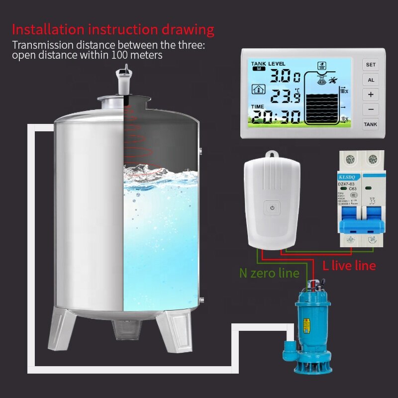 Ultrasonic Water Level Controller Manufacturer - Automatic Wireless with Temperature
