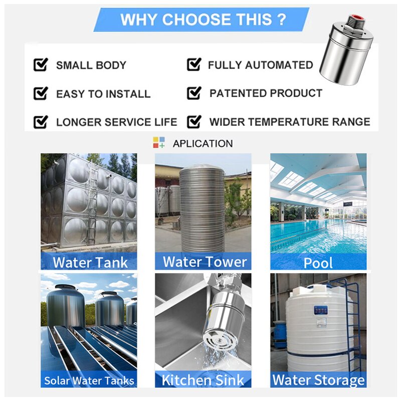 Water Level Float Valve Factory - Cheap Auto Control for Solar Water Heater