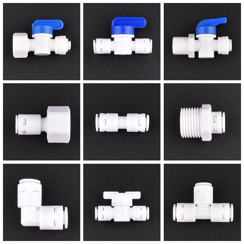 Water Purifier Accessories Manufacturer - 1/4" OD Aquarium Quick Fitting Coupling