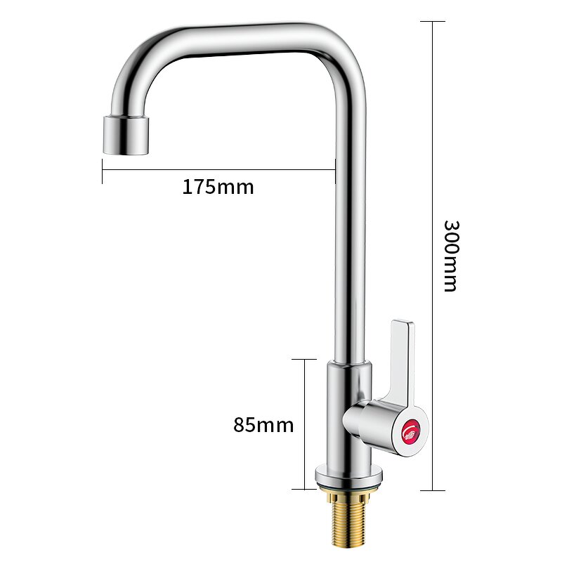 Kitchen Tap Mixers Factory - High Quality Single Cold Water 304 Stainless Steel