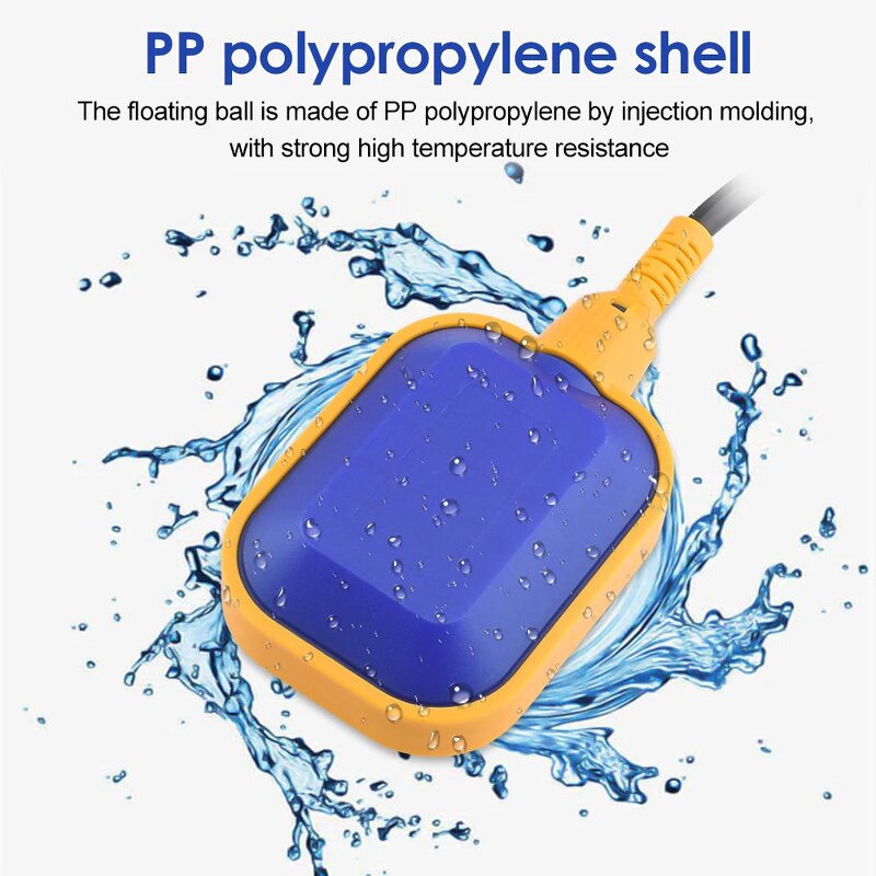 Float Ball Water Level Switch Factory - with Cable AC220V 2M PP/Silicone
