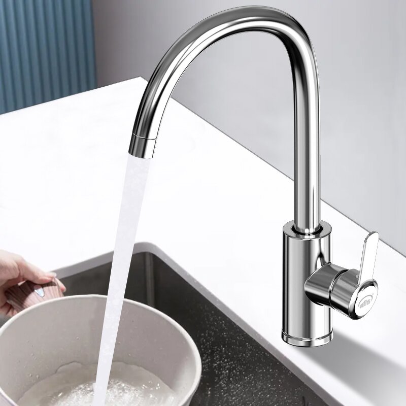 Kitchen Tap Mixers Factory - High Quality Single Cold Water 304 Stainless Steel