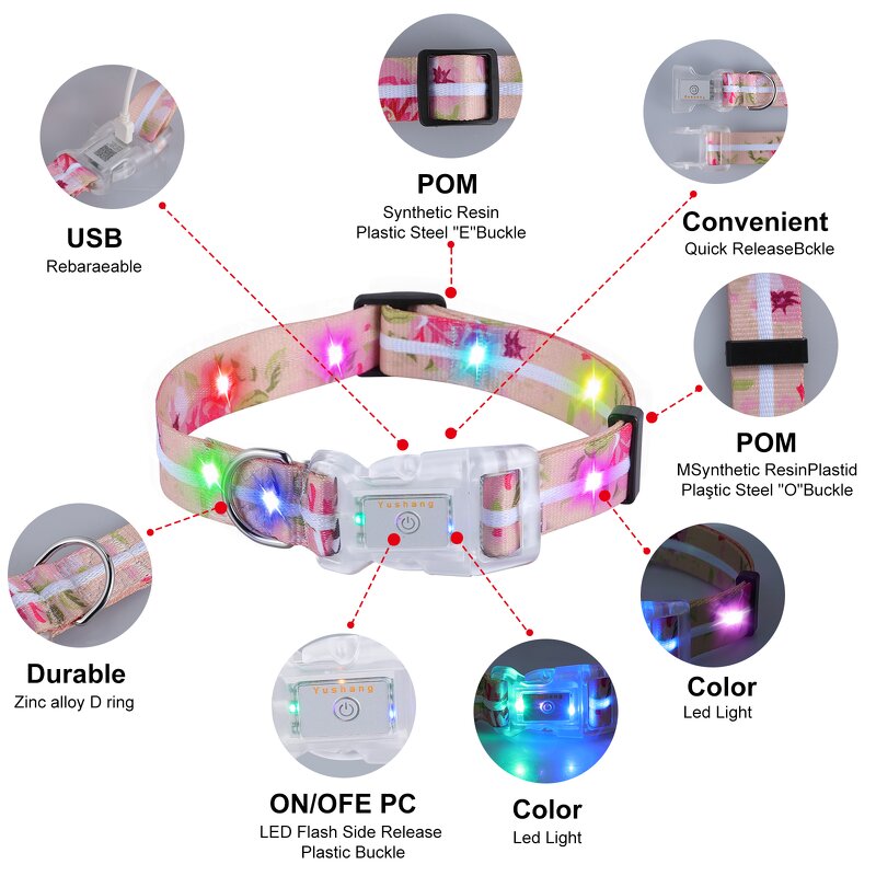 LED Dog Collar Manufacturer - OEM/ODM IP68 Waterproof Rechargeable