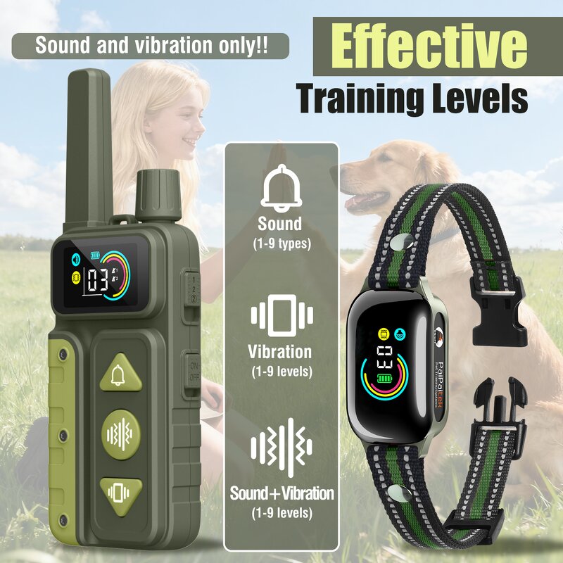 Dog Training Collar Manufacturer - OEM/ODM 1000M Range Beep Vibration
