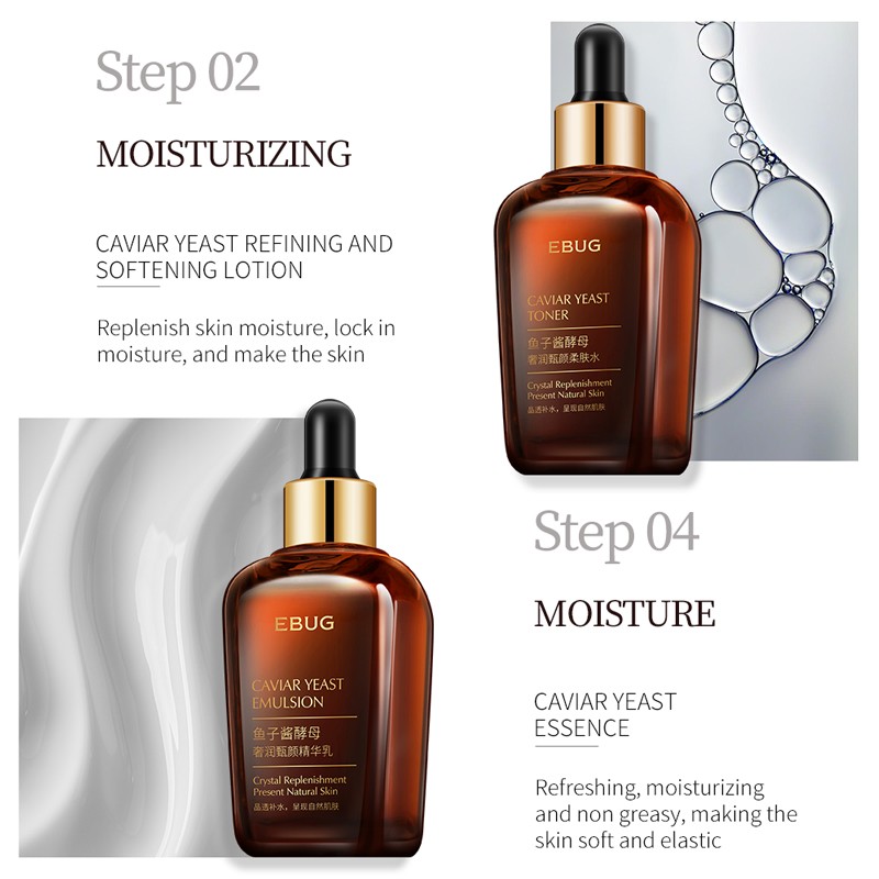 Caviar Skin Care Set - OEM Anti-Aging Face Care Kit