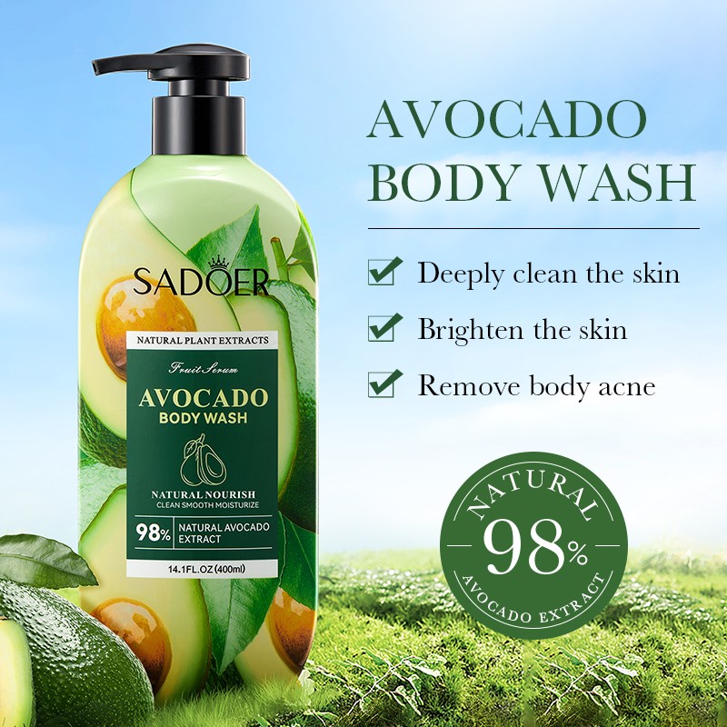 Avocado Shower Gel - OEM Moisturizing Exfoliating Gel