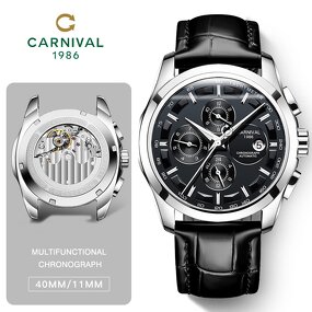 Mechanical Wristwatch Factory - Switzerland Luxury Fashion Leather Strap Waterproof