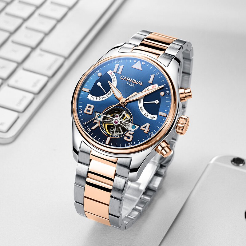 Men's Wristwatch Manufacturer - IW Casual Stainless Steel Automatic Hollow