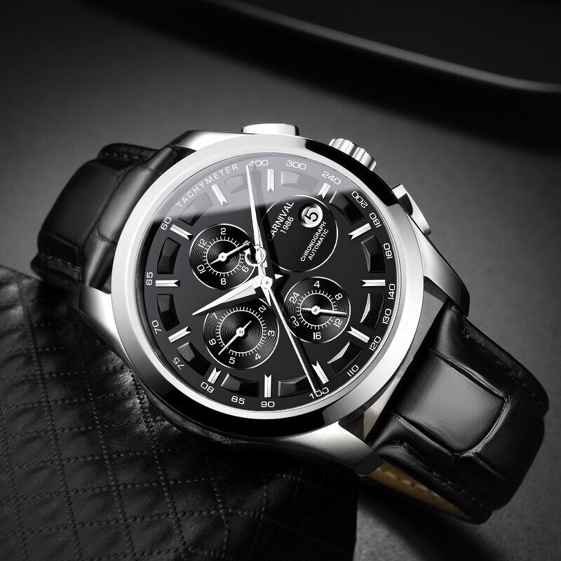 Mechanical Wristwatch Factory - Switzerland Luxury Fashion Leather Strap Waterproof