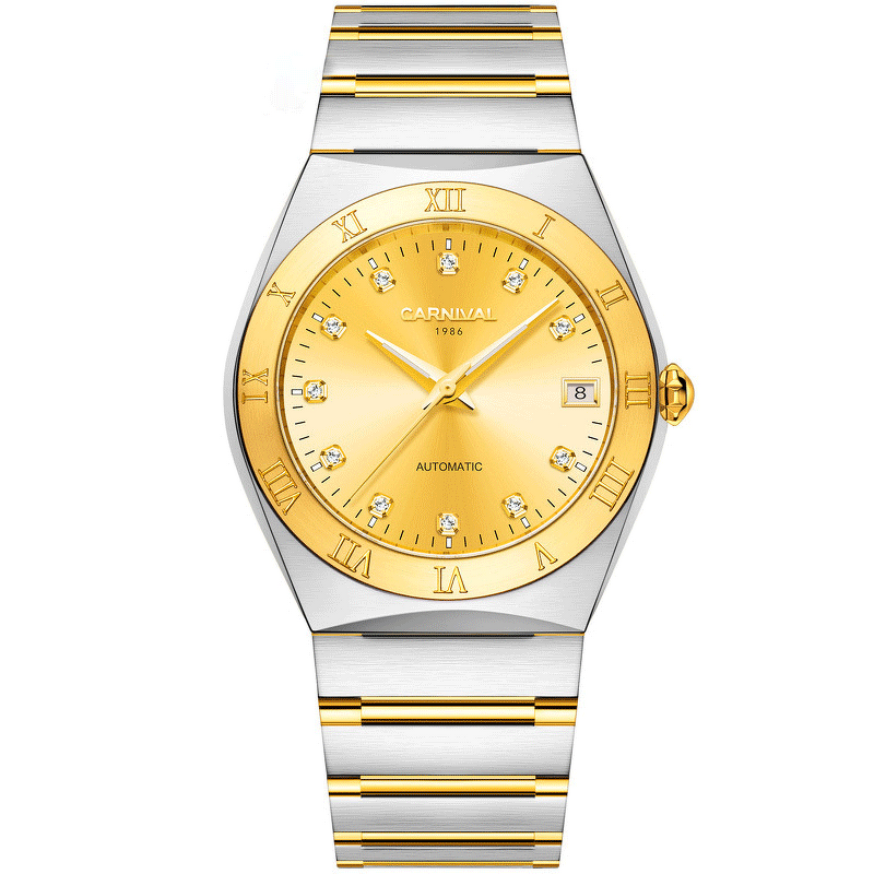 Men's Golden Watch Factory - New Retro Rome Feelings Luxury Stainless Steel